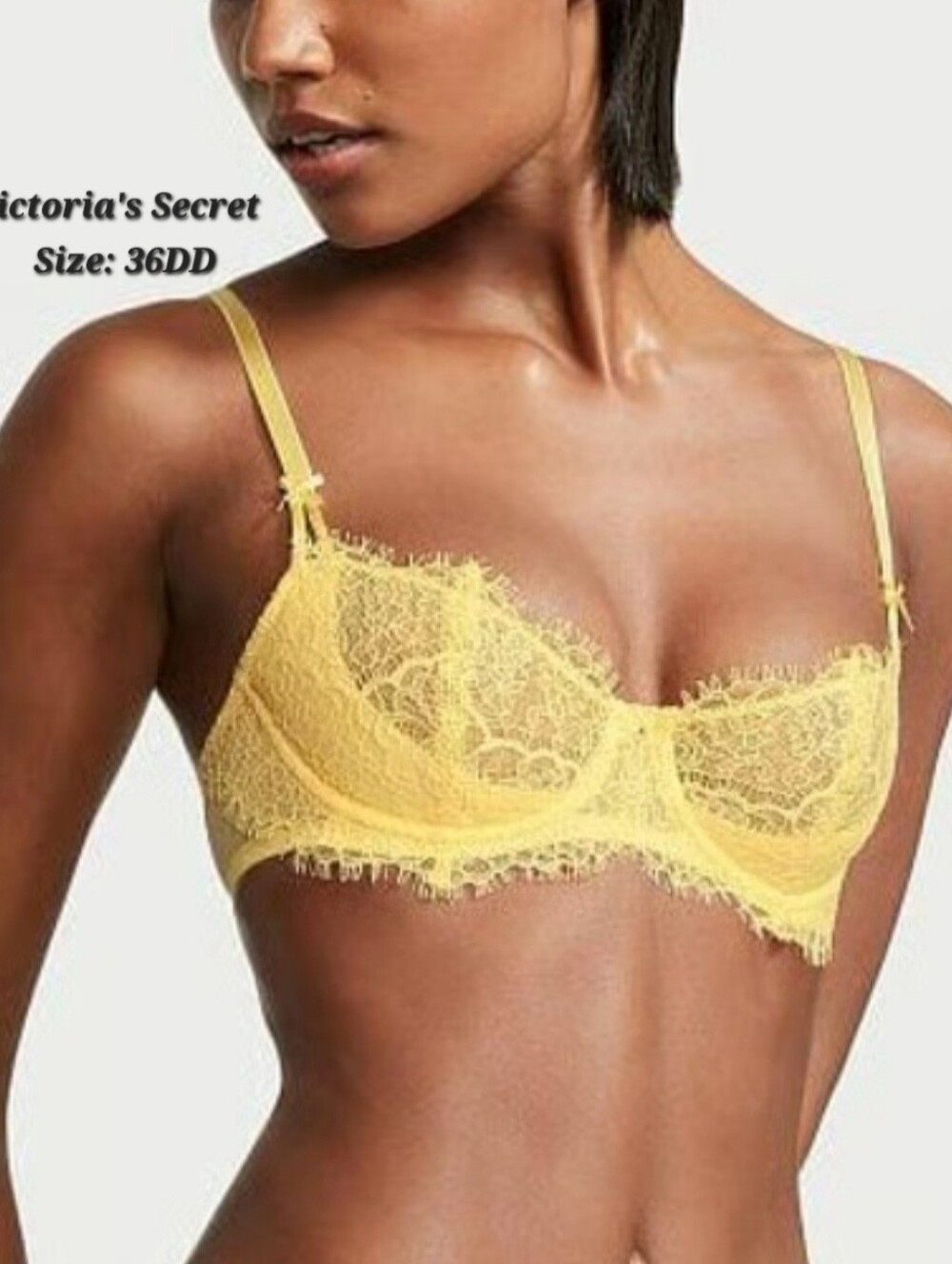 Victoria's Secret Dream Angels Wicked Unlined Lace Balconette Bra Size 36DD
